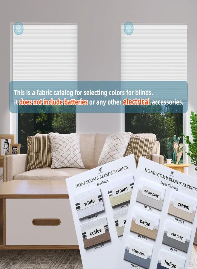 SmartWings Cellular Fabric Samples,100% Blackout & Light Filtering Fabric, Used in Hazel Cellular Shades, Multi-Color - Image 2
